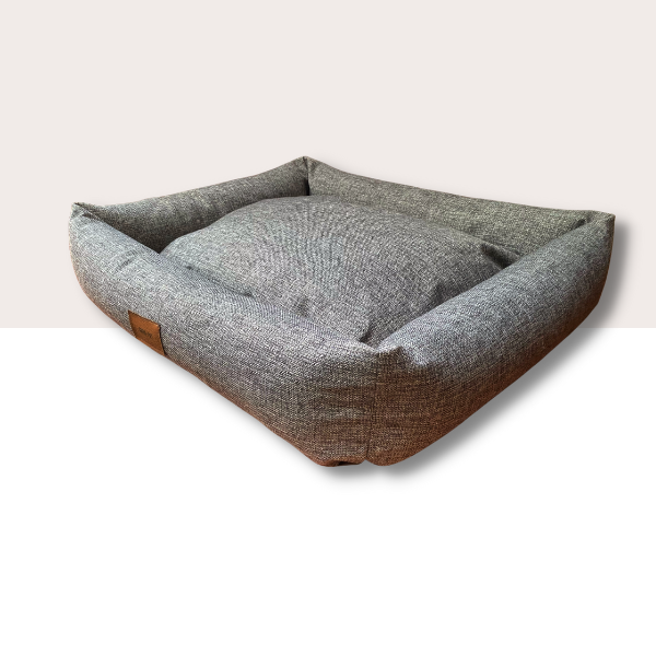 Cama modelo Box gris claro