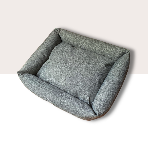 Cama modelo Box gris claro