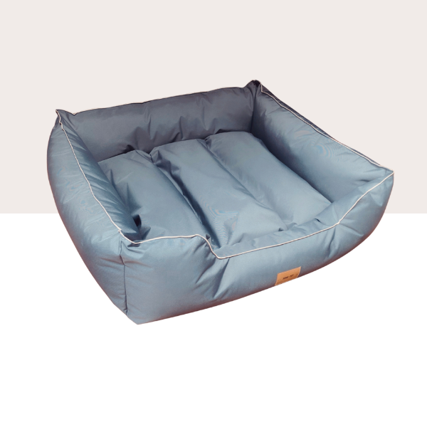 Cama Lounge Lona gris medio impermeable