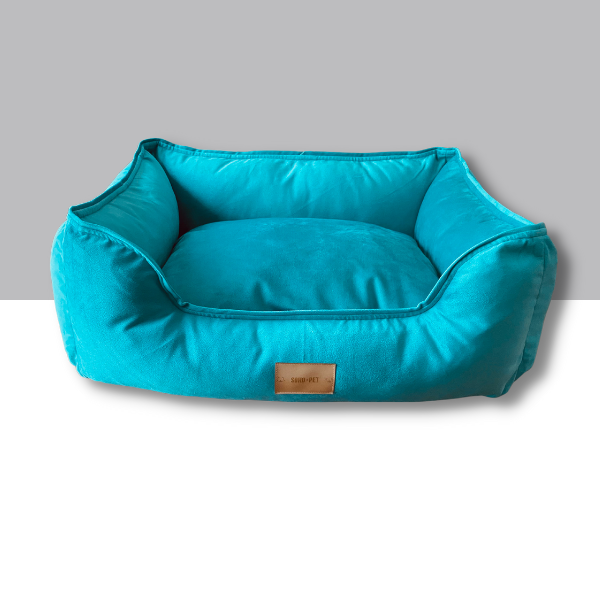 Funda para cama modelo Lounge felpa turquesa