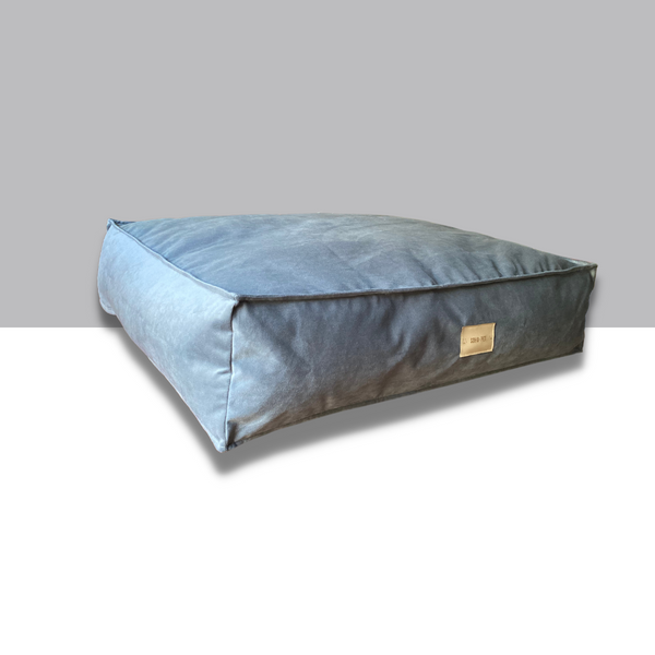 Cama Cozy Pouff Felpa gris medio