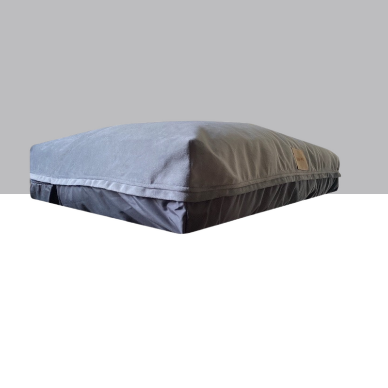 Cama Cozy Nap felpa gris