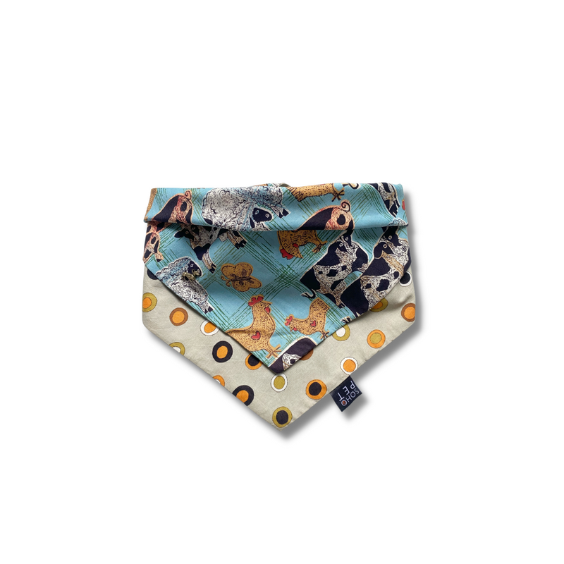 Bandana algodón reversible