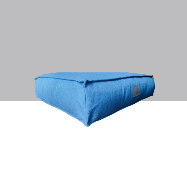 Funda  para cama Cozy Pouff azul petróleo